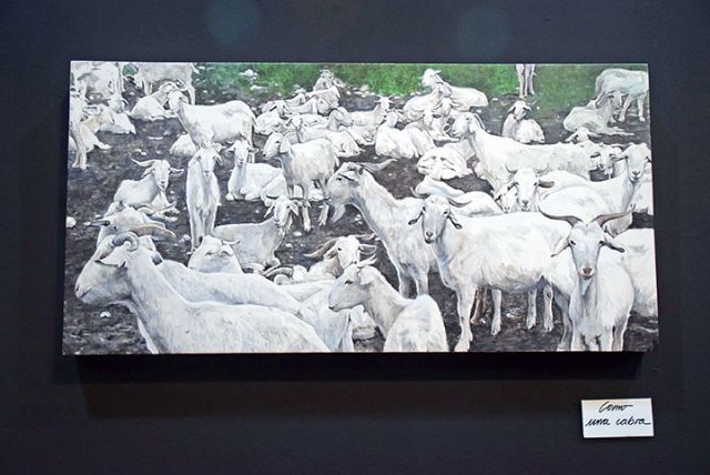 La muestra pintora, compuesta por diecisiete cuadros pintados en acrílico sobre tablas es a la memoria de la madre del artista, en el Círculo Mercantil de Sevilla - 2, Foto 2