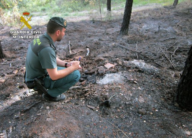 La Guardia Civil investiga a un vecino de Moratalla por el incendio de cerca de mil m2 de masa forestal en Moratalla - 1, Foto 1