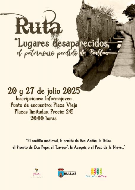 Regresa la ruta Lugares desaparecidos. El patrimonio perdido de Bullas - 1, Foto 1