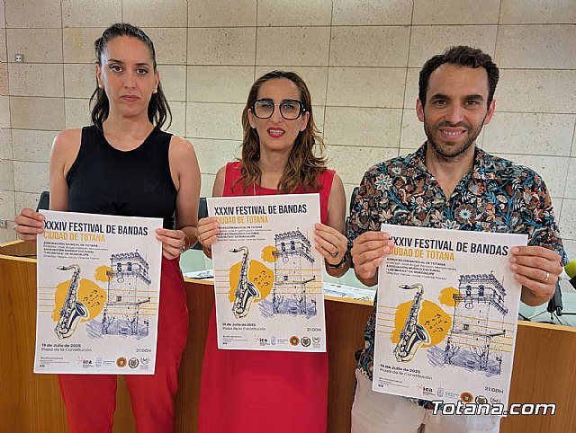 El XXXIV Festival de Bandas “Ciudad de Totana” se celebra el sábado 19 de julio, Foto 1