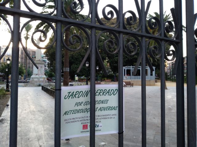 El PSOE lamenta que el Ayuntamiento sea incapaz de tener abierto el Jardín de Floridablanca por falta de previsión - 2, Foto 2