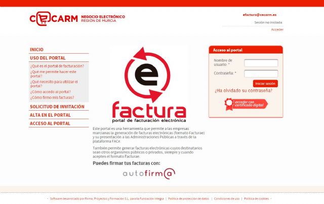 El portal eFactura de la Comunidad registra ya 4.000 facturas enviadas a las administraciones - 1, Foto 1