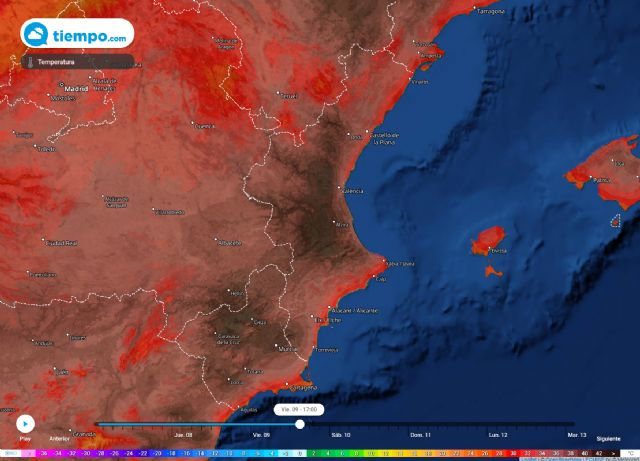 Posible récord de temperaturas en el prelitoral de Valencia con hasta 44 grados - 1, Foto 1