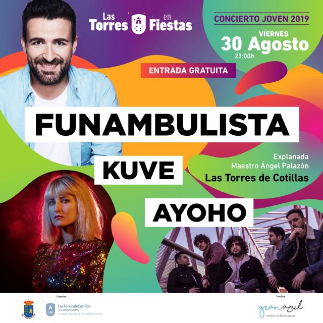 Funambulista compartirá un concierto de lo más murciano con Kuve y Ayoho en las fiestas torreñas - 1, Foto 1