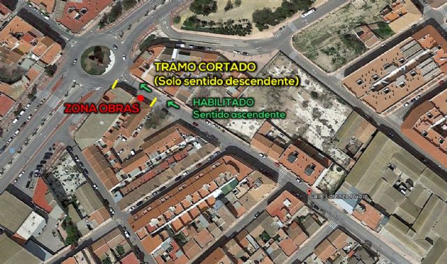 Corte de trfico por obras en la red de agua, Foto 2