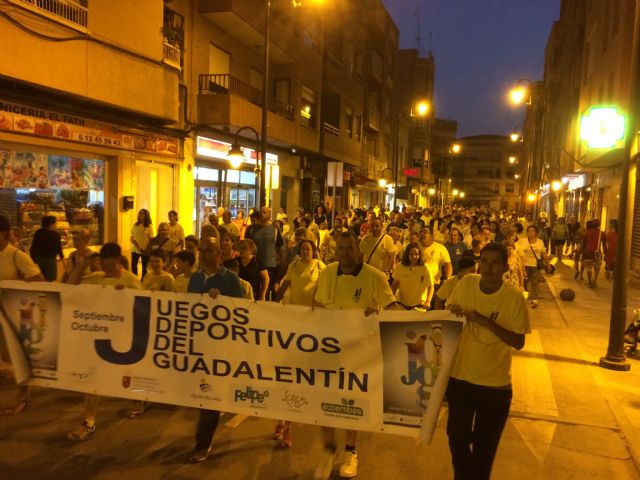 1.540 personas inauguran los Juegos Deportivos del Guadalentín caminando por las calles de Lorca - 2, Foto 2