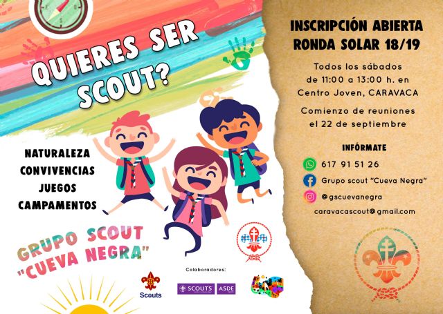 El grupo scout 'Cueva Negra' abre el plazo de inscripción para participar en las actividades de la 'Ronda Solar 18/19' - 1, Foto 1