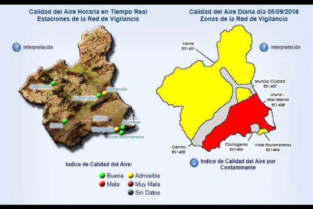 Continua la activación del nivel preventivo por superación del nivel de partículas en La Aljorra - 1, Foto 1
