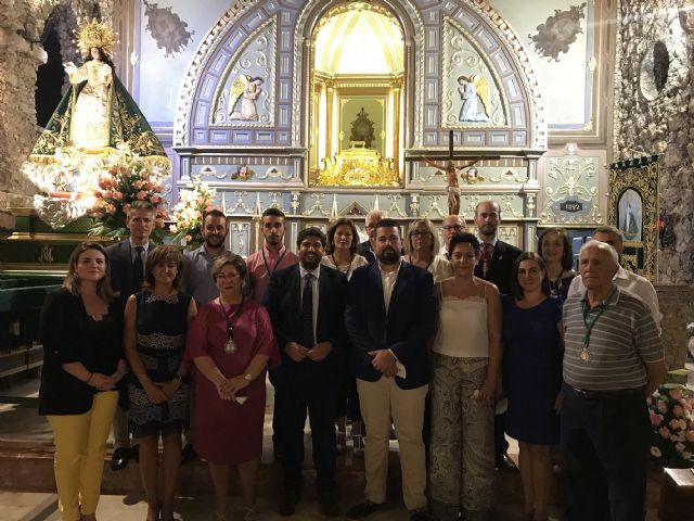 López Miras asiste a la misa y posterior procesión al Santuario de Nuestra Señora de la Esperanza en Calasparra - 2, Foto 2