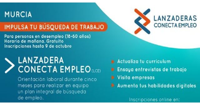 Murcia contará a partir de octubre con una nueva Lanzadera Conecta Empleo - 1, Foto 1