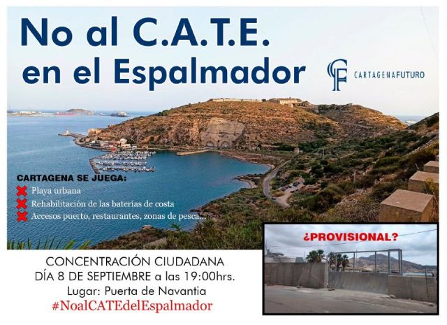 MC Cartagena acudirá mañana a la concentración convocada por Cartagena Futuro contra la ubicación del CATE en El Espalmador - 1, Foto 1