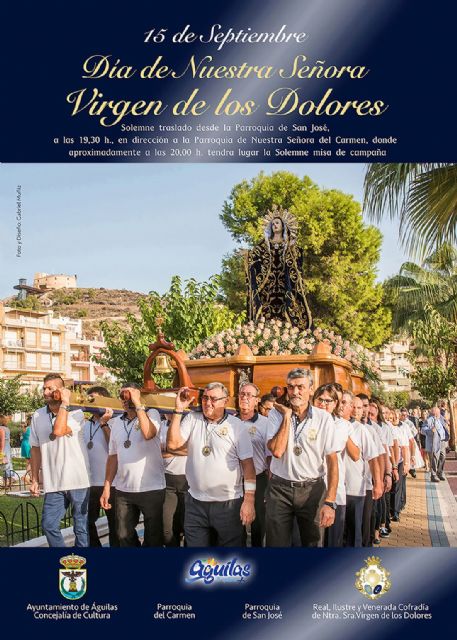 La Patrona de Águilas volverá a procesionar en el día de los Dolores - 1, Foto 1