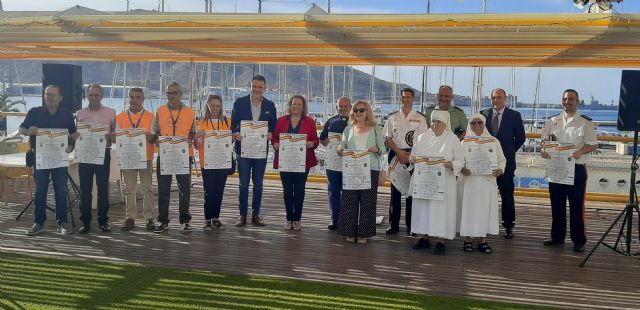 La Unidad de Música del Tercio de Levante de Cartagena y la de la Guardia Civil de Madrid unidas por primera vez en el Concierto ´Cartagena por la Caridad´ - 3, Foto 3