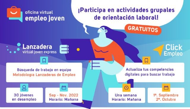 Últimos días para inscribirse a la´Lanzadera Virtual Joven Express´ y ´Click Empleo´ - 1, Foto 1