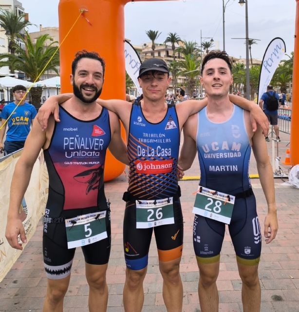 Elena Burruezo y Alberto Jaime de la Casa, ganadores del primer Acuatlón Desafío Pecio Fenicio de Mazarrón - 2, Foto 2
