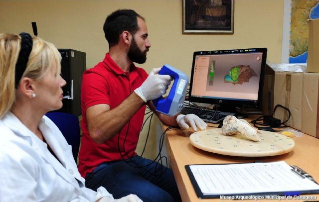 Digitalizados veinte fósiles de Cueva Victoria para ser expuestos en 3D en el Museo Arqueológico Municipal - 1, Foto 1