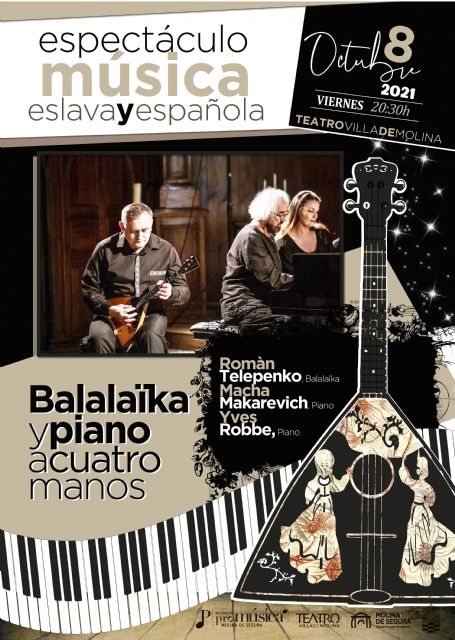 El Teatro Villa de Molina abre la programación de otoño con el espectáculo de música eslava y española BALALAÏKA Y PIANO A CUATRO MANOS el viernes 8 de octubre - 2, Foto 2