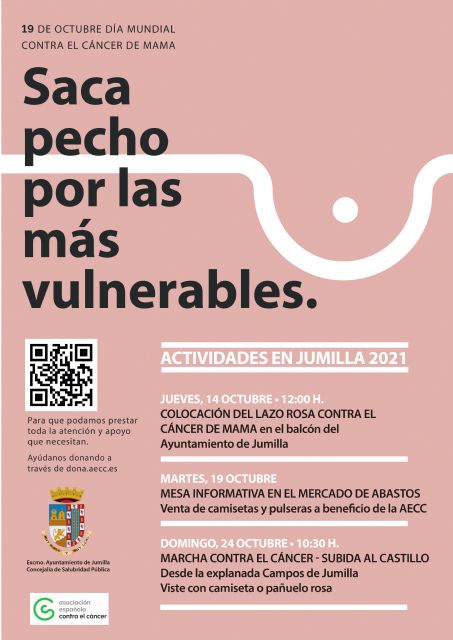 Presentadas las actividades por el Día Mundial contra el Cáncer de Mama Saca pecho por las más vulnerables - 1, Foto 1