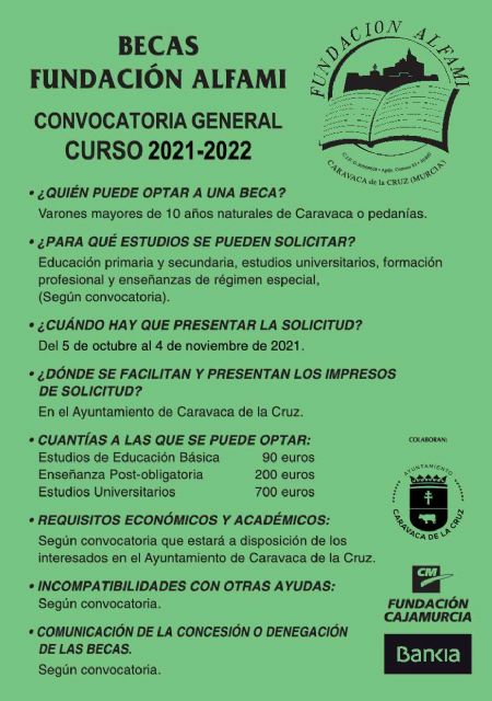 Abierto hasta el 4 de noviembre el plazo para solicitar las ayudas de estudio de la Fundación Alfami - 2, Foto 2