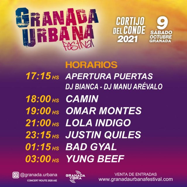 GRANADA se prepara para vivir el trap y el reggaeton más actual con JUSTIN QUILES, BAD GYAL, LOLA INDIGO, OMAR MONTES, YUNG BEEF y CAMIN - 1, Foto 1