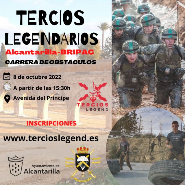 La carrera de obstáculos Tercios Legendarios Alcantarilla-BRIPAC 2022 se celebra mañana sábado - 1, Foto 1