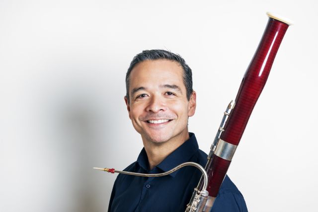 El solista de fagot de la Orquesta Sinfónica de la Radio de Viena interpreta a Nino Rota junto a la OSRM en el Auditorio regional Víctor Villegas - 1, Foto 1