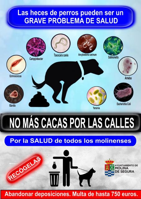 El Ayuntamiento de Molina de Segura pone en marcha la campaña de salud pública No más cacas por las calles - 1, Foto 1