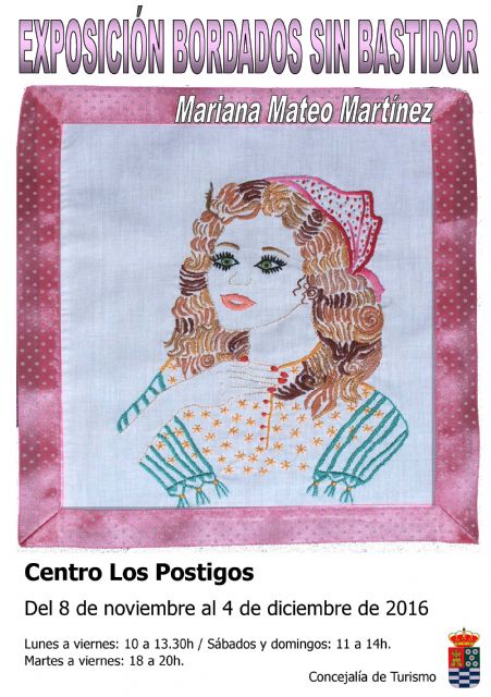 El Centro Los Postigos acoge la exposición BORDADOS SIN BASTIDOR, de Mariana Mateo Martínez, del 8 de noviembre al 4 de diciembre - 1, Foto 1