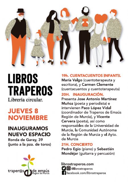 Traperos de Emaús presenta en el barrio de Santa Eulalia la mayor librería de segunda mano de la Región - 1, Foto 1