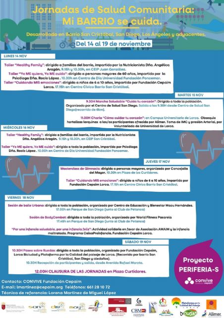 El Ayuntamiento de Lorca colabora con CEPAIM en la celebración de las Jornadas de Salud Comunitaria: Mi Barrio se cuida - 1, Foto 1