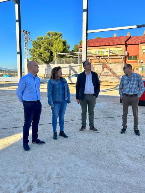 Las obras del nuevo pabellón polideportivo de La Ribera de Molina avanzan a muy buen ritmo - 2, Foto 2