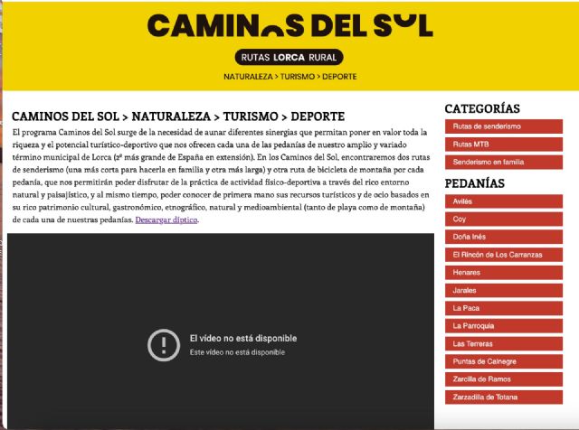 El PSOE de Lorca pide que se amplíe el proyecto Caminos del Sol al resto de pedanías del término municipal de Lorca - 1, Foto 1