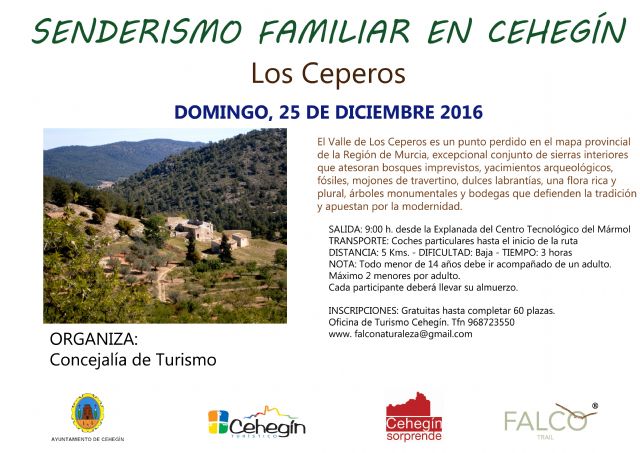 El Valle de los Ceperos, destino este mes de diciembre de las rutas de Senderismo Familiar - 1, Foto 1