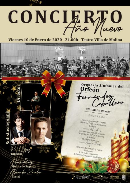 La Orquesta Sinfónica del Orfeón Fernández Caballero ofrece en el Teatro Villa de Molina un Concierto de Año Nuevo con obras de Beethoven, Mozart y Turina - 1, Foto 1