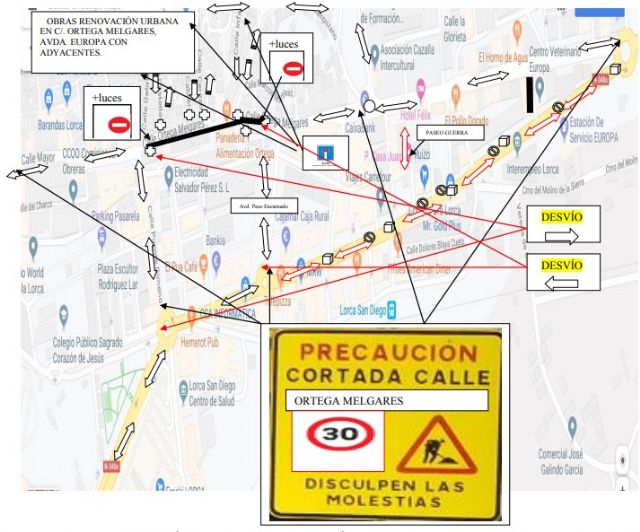 La Policía Local establece normas de circulación especiales en la Avenida Europa con motivo del avance de las obras de renovación urbana de la ciudad - 1, Foto 1