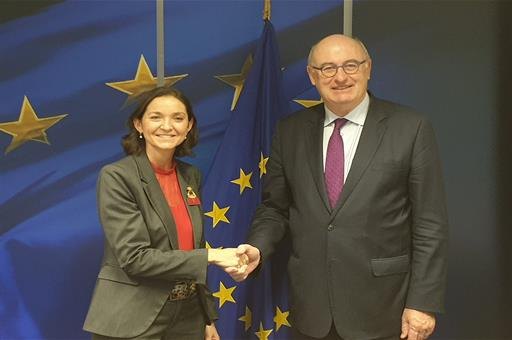 Reyes Maroto pide a la Comisión una respuesta firme y más medidas de apoyo a los sectores afectados por los aranceles de EEUU - 1, Foto 1