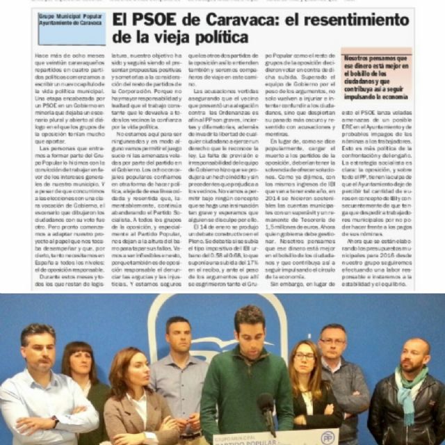 El PSOE de Caravaca o el resentimiento y la vieja política - 1, Foto 1