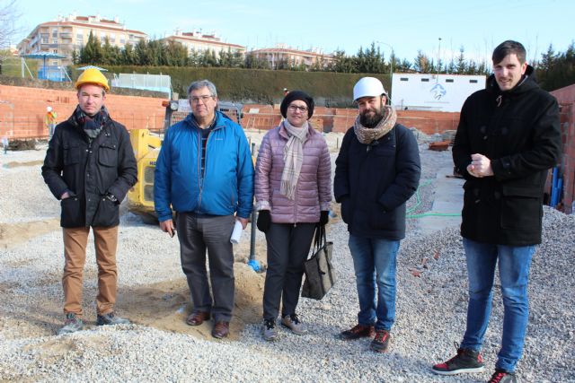 La alcaldesa y los concejales de Obras y Deportes visitan las obras de la nueva Piscina Olímpica - 5, Foto 5
