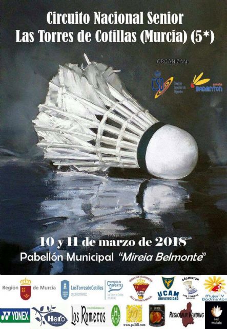 El circuito nacional senior de bádminton se cita de nuevo con Las Torres de Cotillas - 1, Foto 1