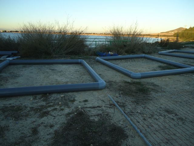 Hidrogea y ANSE inician la instalación de 5 islas de gran tamaño para la nidificación de aves acuáticas en la EDAR de Cabezo Beaza - 1, Foto 1