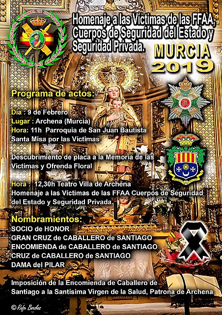 Archena acoge el IX Homenaje a las Víctimas de las Fuerzas Armadas, Cuerpos de Seguridad del Estado y Seguridad Privada - 2, Foto 2
