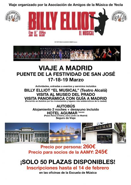 Viaja a Madrid con al AAMY para asistir al musical “BILLY ELLIOT” - 1, Foto 1