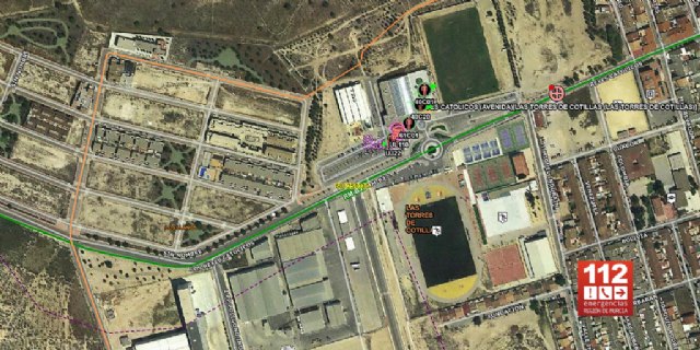 Incendio declarado en un centro deportivo en Las Torres de Cotillas - 1, Foto 1