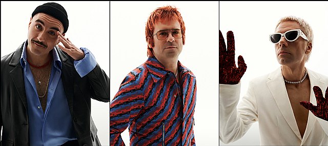 Óscar Ferrer (voz), Vicente Illescas (guitarra), Aaron Sáez (teclados) son Varry Brava. Foto: Miquel Cabello., Foto 1