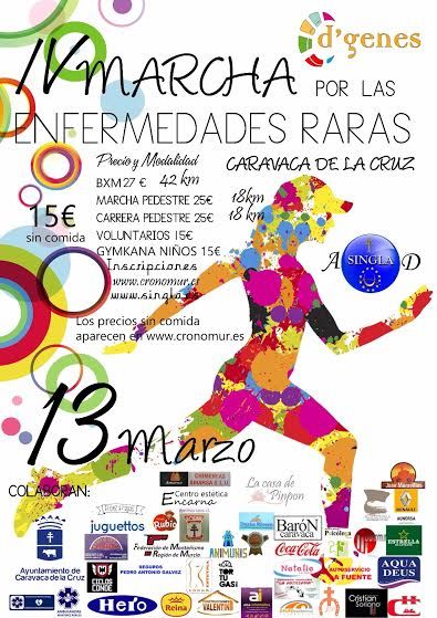 Hoy es el último día para realizar inscripciones para la IV marcha por las Enfermedades Raras en Caravaca de la Cruz - 1, Foto 1