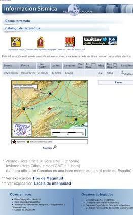 Se registra un terremoto de una magnitud de 3,2 con epicentro al sur del municipio de Totana, en la diputación de El Raiguero - 2, Foto 2