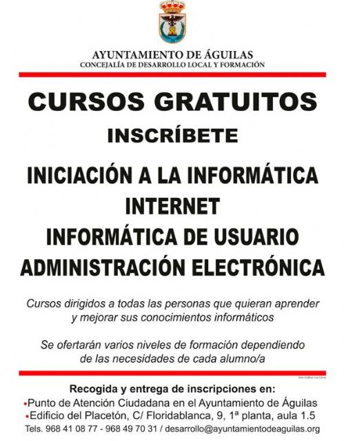 La concejalía de Desarrollo Local y Formación vuelve a ofertar los cursos gratuitos de informática - 2, Foto 2