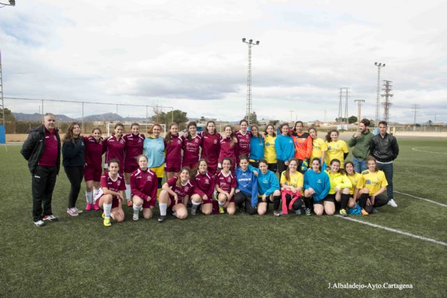 El fútbol base femenino sigue en alza en la Liga Local de Cartagena - 1, Foto 1