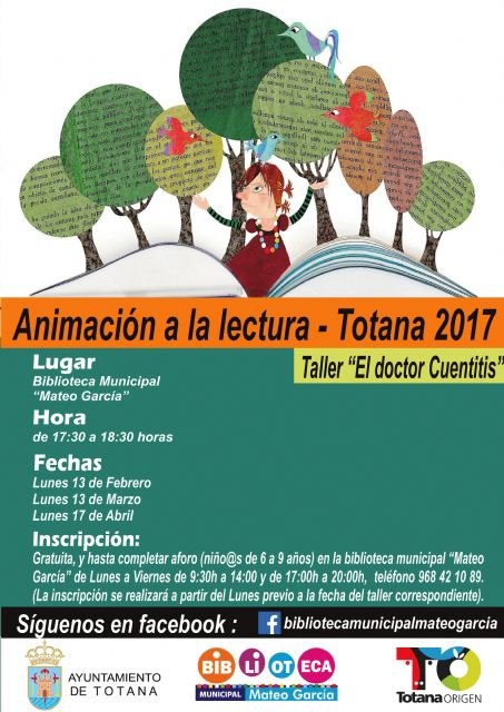 Abierto el plazo para inscribirse en el Taller de Animación a la Lectura Doctor Cuentitis, Foto 1