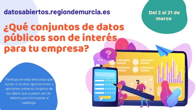 La Comunidad lanza una encuesta para hacer un diagnóstico de los datos abiertos entre las empresas de la Región - 1, Foto 1